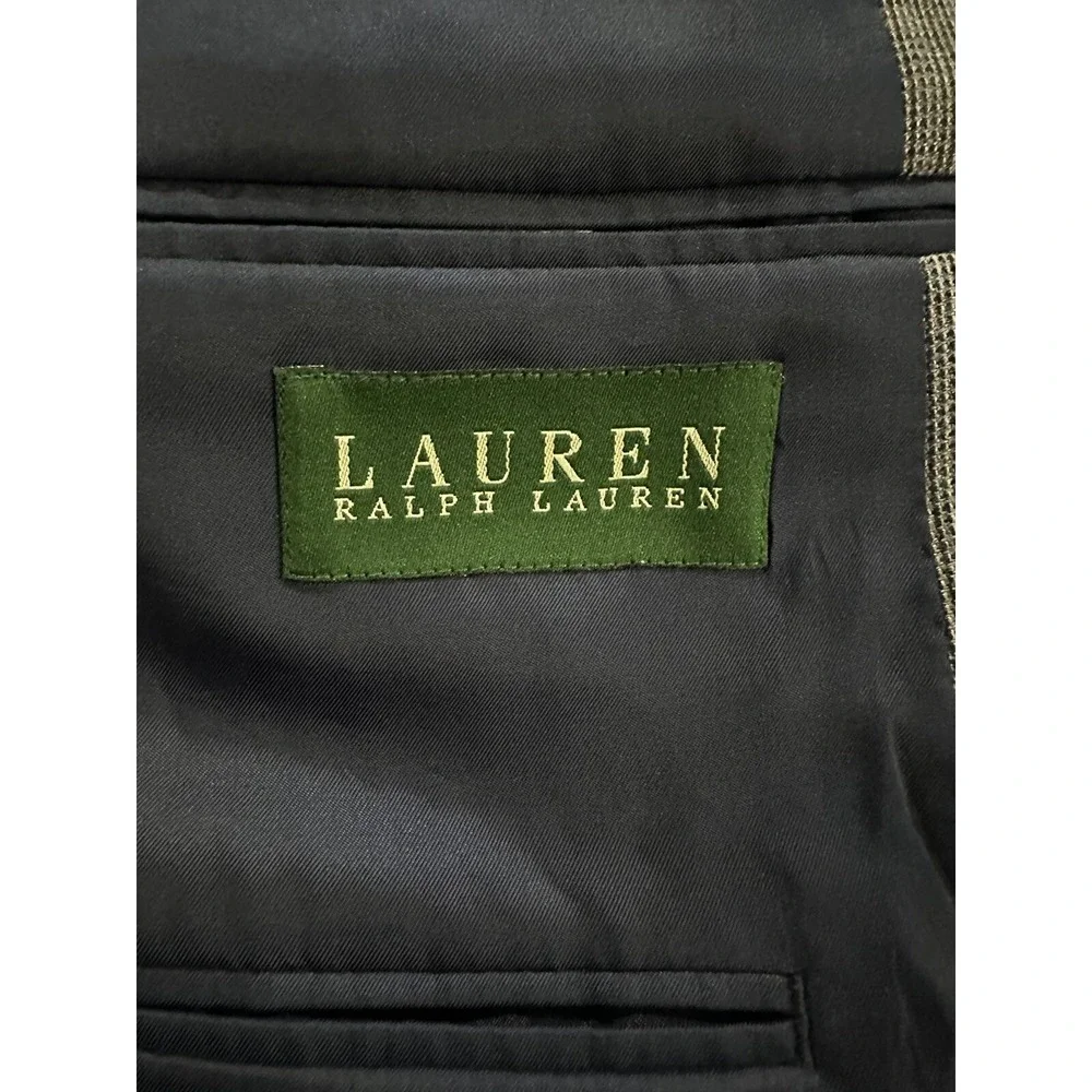 Ralph Lauren Mens 2 Button Blazer Silk Wool Blend Size 40R Macy's Store